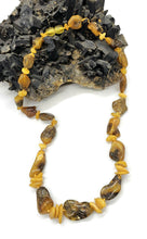Load image into Gallery viewer, Chunky Baltic Amber Necklace, 49cm, Fossilized Tree Resin, Butterscotch Amber - GemzAustralia 