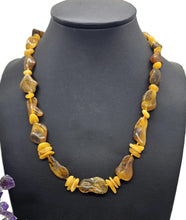 Load image into Gallery viewer, Chunky Baltic Amber Necklace, 49cm, Fossilized Tree Resin, Butterscotch Amber - GemzAustralia 