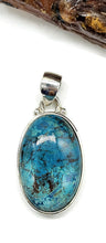 Load image into Gallery viewer, Stunning Shattuckite Pendant, Sterling Silver, Natural mix of Azurite, Chrysocolla - GemzAustralia 