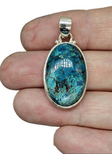 Load image into Gallery viewer, Stunning Shattuckite Pendant, Sterling Silver, Natural mix of Azurite, Chrysocolla - GemzAustralia 