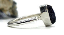 Load image into Gallery viewer, Raw Azurite Ring, size S, Sterling Silver, Rough Gemstone, Natural Gemstone - GemzAustralia 