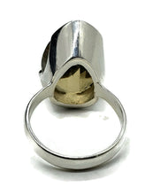 Load image into Gallery viewer, Citrine Ring, Size Q, 15 Carats, Pear Faceted, Sterling Silver, Abundance Gem, November - GemzAustralia 