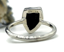 Load image into Gallery viewer, Raw Azurite Ring, size S, Sterling Silver, Rough Gemstone, Natural Gemstone - GemzAustralia 