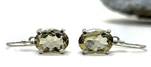 Load image into Gallery viewer, Citrine Earrings, Oval Shaped, Sterling Silver, 13 Carats, Money Stone, November Birthstone - GemzAustralia 