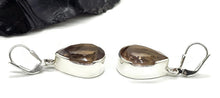 Load image into Gallery viewer, 25 carat Ametrine Earrings, Sterling Silver, Pear Shaped, Natural mix of Amethyst &amp; Citrine - GemzAustralia 