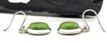 Load image into Gallery viewer, Green Mojave Turquoise Earrings, Sterling Silver, Oval Shaped, Protection Stone - GemzAustralia 