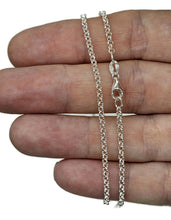 Load image into Gallery viewer, 55cm Sterling Silver Chain, Belcher Link Chain, Rolo Chain, 925 Sterling Silver - GemzAustralia 