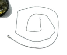 Load image into Gallery viewer, 70cm Belcher Link Chain, Rolo Chain, 925 Sterling Silver chain, Long Chain - GemzAustralia 