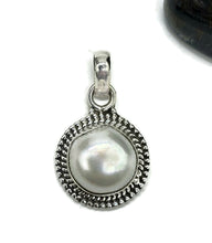 Load image into Gallery viewer, Freshwater Baroque Pearl Pendant, Sterling Silver, Irregular Pearl Pendant - GemzAustralia 