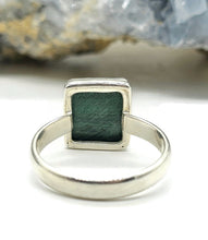 Load image into Gallery viewer, Malachite Ring, Size 11, Rectangle Shape, Sterling Silver, Rich Green Gemstone - GemzAustralia 