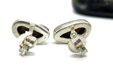 Load image into Gallery viewer, Australian Opal Studs, Sterling Silver, Blue &amp; Green Opal, Doublets, Lucky Gemstone - GemzAustralia 