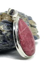 Load image into Gallery viewer, Thulite Pendant, Sterling Silver, Vibrant Pink Gemstone, Pink Zoisite, Rosaline Crystal - GemzAustralia 