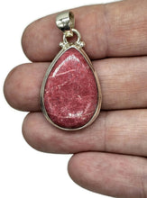 Load image into Gallery viewer, Thulite Pendant, Sterling Silver, Vibrant Pink Gemstone, Pink Zoisite, Rosaline Crystal - GemzAustralia 