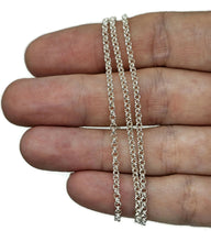 Load image into Gallery viewer, 55cm Sterling Silver Chain, Belcher Link Chain, Rolo Chain, 925 Sterling Silver - GemzAustralia 