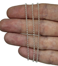 Load image into Gallery viewer, 70cm Belcher Link Chain, Rolo Chain, 925 Sterling Silver chain, Long Chain - GemzAustralia 