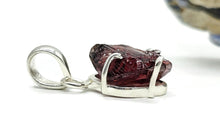 Load image into Gallery viewer, Rough Garnet Pendant, January Birthstone, Sterling Silver, Raw Gemstone - GemzAustralia 
