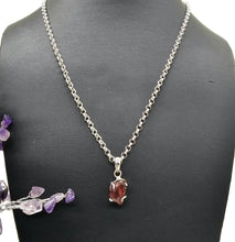Load image into Gallery viewer, Rough Garnet Pendant, January Birthstone, Sterling Silver, Raw Gemstone - GemzAustralia 