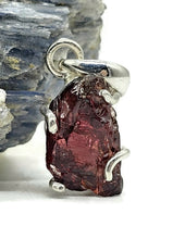 Load image into Gallery viewer, Rough Garnet Pendant, January Birthstone, Sterling Silver, Raw Gemstone - GemzAustralia 