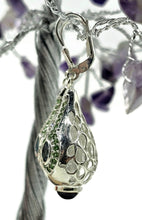 Load image into Gallery viewer, Tsavorite, London Blue Topaz, Amethyst &amp; Zircon Earrings, Genie Bottle Earrings - GemzAustralia 