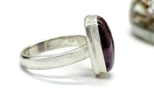 Load image into Gallery viewer, Super 7 ring, Size P, Cacoxenite Ring, Rectangle Shaped, Melody Stone Ring, Sterling Silver - GemzAustralia 
