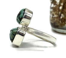 Load image into Gallery viewer, Raw Tibetan Turquoise Ring, Sterling Silver, Size O, Protection Stone, Love Rock - GemzAustralia 