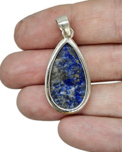 Load image into Gallery viewer, Teardrop Lapis Lazuli Pendant, Sterling Silver, Protection Stone, Truth Stone - GemzAustralia 