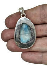 Load image into Gallery viewer, Blue and White Larimar Pendant, Water &amp; Fire Gemstone, Dolphin Stone, Stone of Atlantis - GemzAustralia 