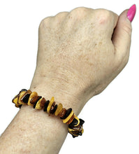 Load image into Gallery viewer, Baltic Amber Bracelet, Fossilized Tree Resin, Cognac, Butterscotch &amp; Black Amber - GemzAustralia 