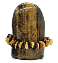 Load image into Gallery viewer, Baltic Amber Bracelet, Fossilized Tree Resin, Cognac, Butterscotch &amp; Black Amber - GemzAustralia 