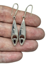 Load image into Gallery viewer, Statement Amethyst Earrings, February Birthstone, Sterling Silver, Marquise Shaped - GemzAustralia 