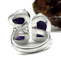 Load image into Gallery viewer, Raw Amethyst Ring, Size 7 1/4, Sterling Silver, February Birthstone, Rough Amethyst - GemzAustralia 