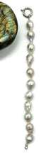 Load image into Gallery viewer, Baroque Pearl Bracelet, June Birthstone, 925 Sterling Silver, White Pink Baroque Pearl - GemzAustralia 