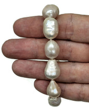 Load image into Gallery viewer, Baroque Pearl Bracelet, June Birthstone, 925 Sterling Silver, White Pink Baroque Pearl - GemzAustralia 