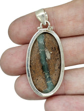 Load image into Gallery viewer, Boulder Chrysoprase Pendant, Australian Stone, Sterling Silver, Chalcedony Variety - GemzAustralia 
