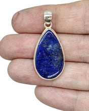 Load image into Gallery viewer, Teardrop Lapis Lazuli Pendant, Sterling Silver, Protection Stone, Truth Stone - GemzAustralia 