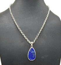 Load image into Gallery viewer, Teardrop Lapis Lazuli Pendant, Sterling Silver, Protection Stone, Truth Stone - GemzAustralia 