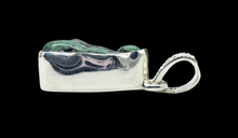 Load image into Gallery viewer, Emerald Green Tibetan Turquoise Pendant, Sterling Silver, Protection Stone, Love Rock, December Birthstone - GemzAustralia 