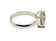 Load image into Gallery viewer, Trillion Ametrine Ring, Size 9, Sterling Silver, Combination of Amethyst &amp; Citrine, Trystine Crystal, Bolivianite, Stone of Balance - GemzAustralia 