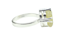 Load image into Gallery viewer, Square Emerald Ring, May Birthstone, Size 7, Sterling Silver, Natural Gemstone, Inspiration Stone, Action Stone - GemzAustralia 