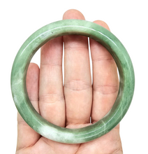 Load image into Gallery viewer, Jade Bangle, 62mm Diameter, Green Nephrite Jade, Protection Gem, Lucky Gemstone, Good Fortune Stone, Good Luck Talisman - GemzAustralia 