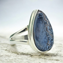 Load image into Gallery viewer, Pietersite Ring, Size N, Sterling Silver, Tempest Gemstone, Telepathic Powers, Spiritual Journey, Highly Charged Gemstone - GemzAustralia 