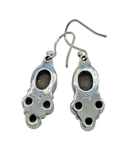 Load image into Gallery viewer, Opal Dangly Earrings, October Birthstone, Sterling Silver, Australian Opal Doublets, Love &amp; Passion Stone, Four Stone Drops, Genuine Gems - GemzAustralia 