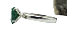 Load image into Gallery viewer, Genuine Emerald Ring, May Birthstone, Size O, Sterling Silver, Natural Gemstone, Inspiration Stone, Action Stone - GemzAustralia 