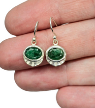 Load image into Gallery viewer, Emerald Earrings, May Birthstone, Stone of Inspiration, Strengthens Memory, Infinite Patience, Deep Green Gemstone, Genuine Gemstones - GemzAustralia 