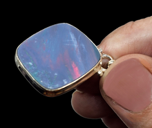 Load image into Gallery viewer, Australian Opal Doublet Pendant, October Birthstone, Blue and Pink Opal, Precious Gemstone, Pure Energy, Lucky Stone, Hope Stone - GemzAustralia 