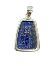 Load image into Gallery viewer, Lapis Lazuli Pendant, Royal Blue Gemstone,  Sterling Silver, Protection Stone, Truth Stone, Relationships &amp; Love Stone - GemzAustralia 