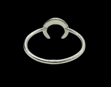 Load image into Gallery viewer, Crescent Moon Ring, Sterling Silver, Celestial Ring, Night Sky Jewellery, Represents Intuition and Femininity - GemzAustralia 