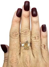 Load image into Gallery viewer, Imperial Topaz Ring, Size 7 3/4, Sterling Silver, Raw Gem, Filigree Band, Manifestation Stone, Solar Plexus Chakra, Rare Variety of Topaz - GemzAustralia 
