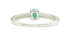 Load image into Gallery viewer, Oval Faceted Emerald Ring, size 9 1/4, Sterling Silver, May Birthstone, Natural Gemstone, Inspiration Stone, Action Stone - GemzAustralia 