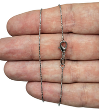 Load image into Gallery viewer, Singapore Chain, 46cm or 18in, 925 Sterling Silver, Diamond Faceted Chain, Sparkly Silver Necklace, Stacking Chain, Twisted Chain - GemzAustralia 